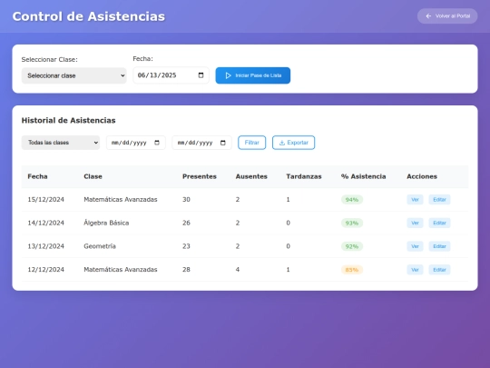 teacher-attendance screenshot