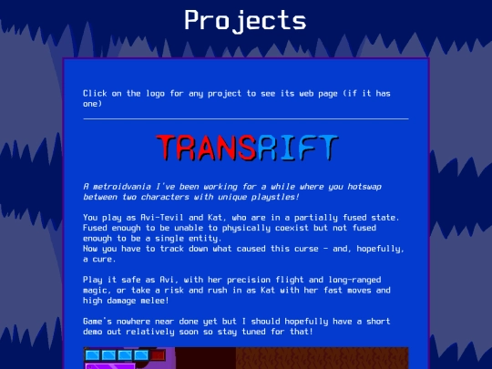 projects screenshot