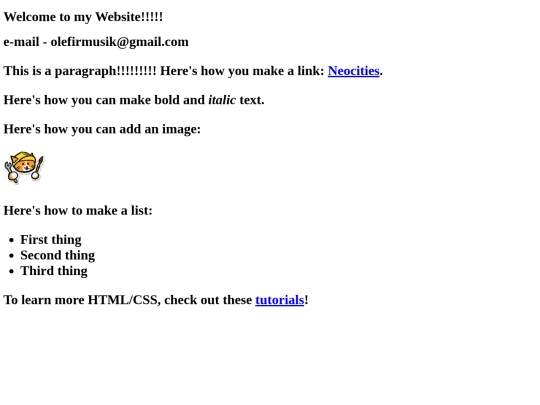 index screenshot