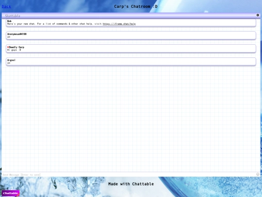 chatroom screenshot