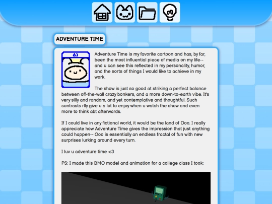 inspirations/adventure-time screenshot