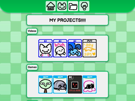 projects screenshot