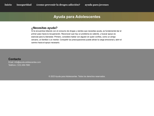 mipaginaweb/ayuda screenshot