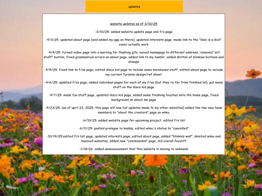 updates screenshot