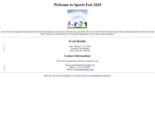 Event/sports screenshot