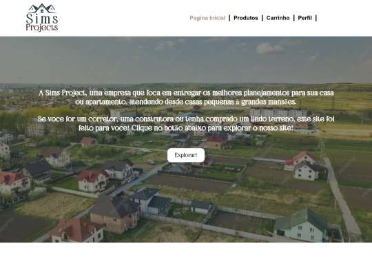 Página inicial screenshot