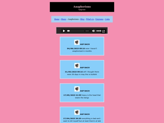anaphorisms screenshot