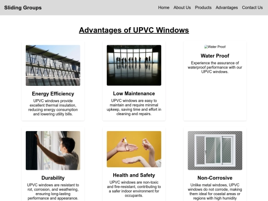 home/advantages screenshot