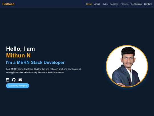 portfolio screenshot