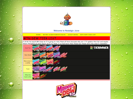mtndewblog screenshot