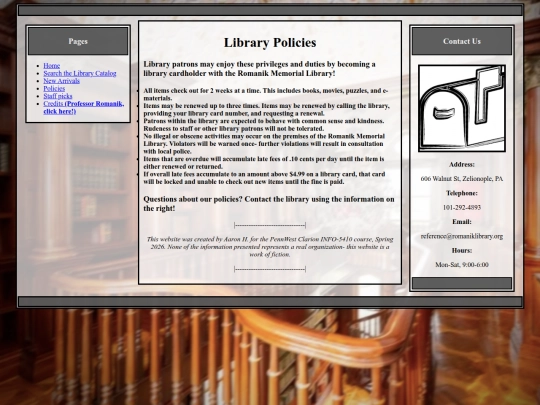 policies screenshot