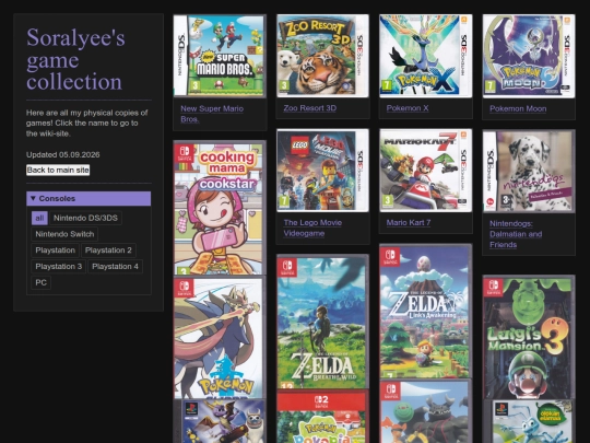 collection/games screenshot