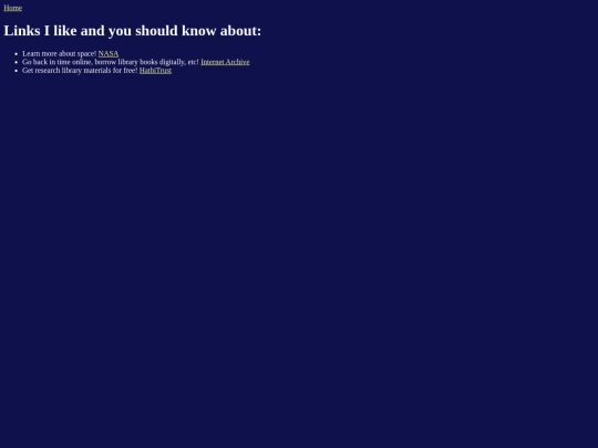 links screenshot