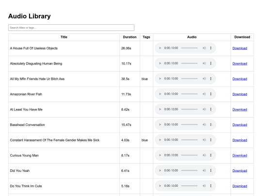 index screenshot