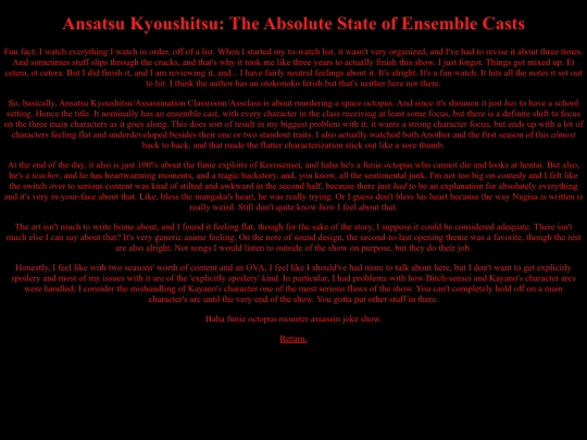 Anime/ansatsukyoushitsu screenshot