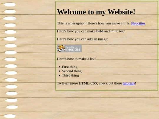 test screenshot