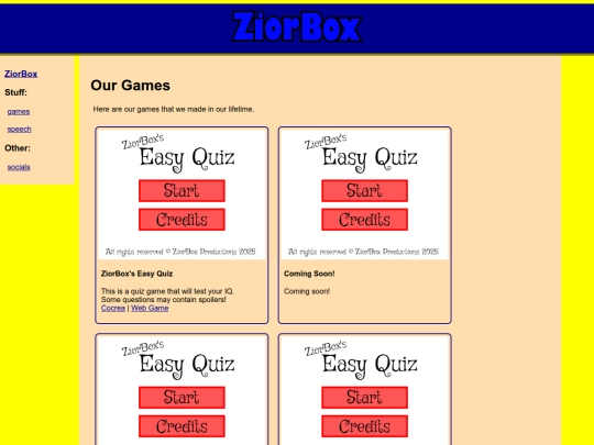 games screenshot