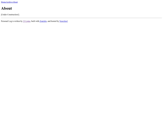 blog/about screenshot