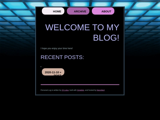 blog screenshot