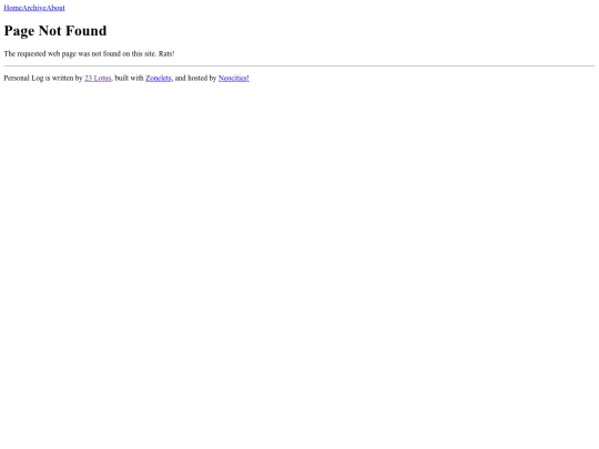 blog/not_found screenshot