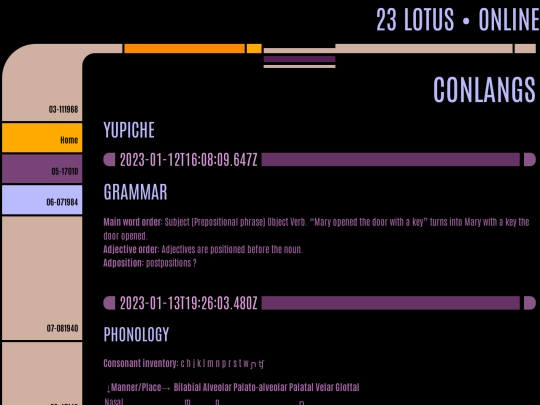 language screenshot