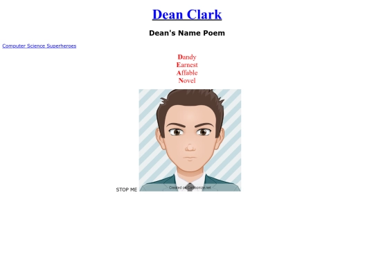 DCW/DeanClarksWebpage screenshot