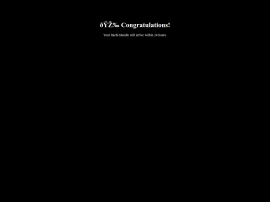 success screenshot