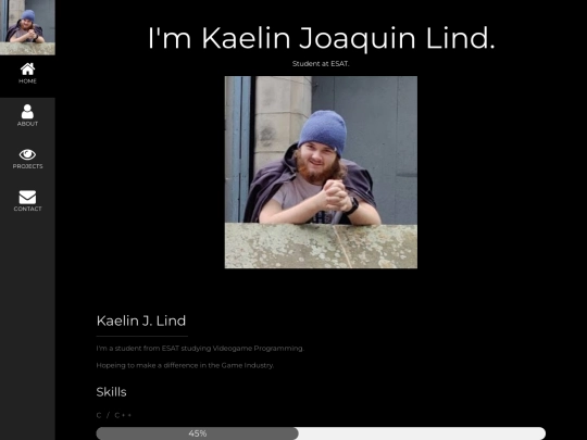 CV screenshot
