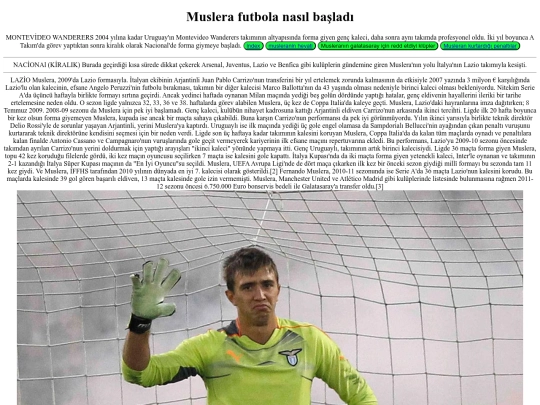 Muslera futbol screenshot