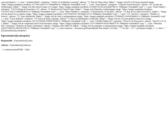 foire/stands screenshot