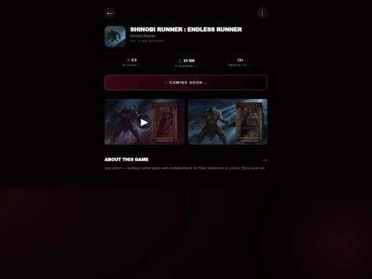Geforae store/shinobi screenshot