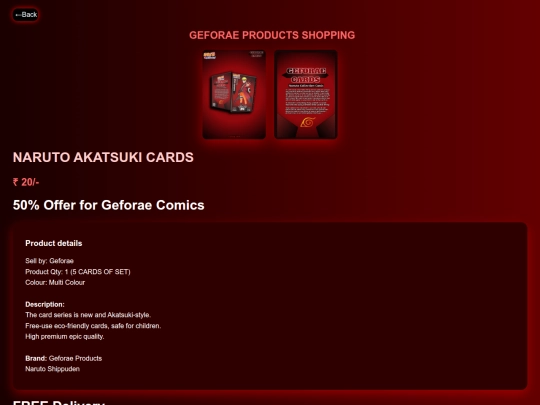 NARUTO GEFORAE PRODUCTS/g9 screenshot