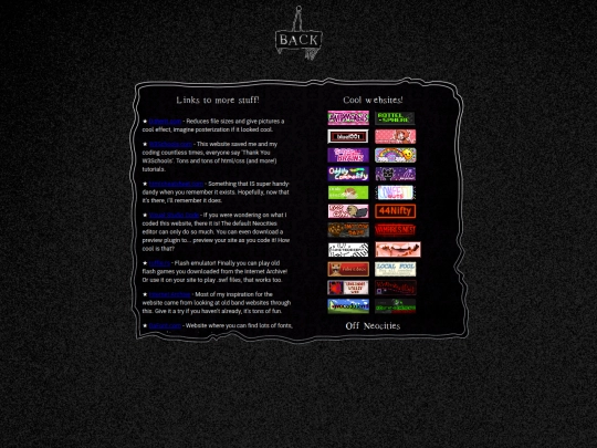 links screenshot