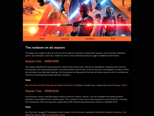 seasons screenshot