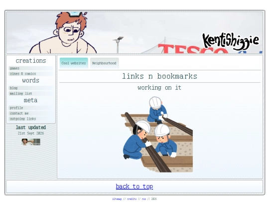 links screenshot