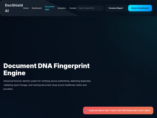 DocShield-AI/pages/document-dna screenshot