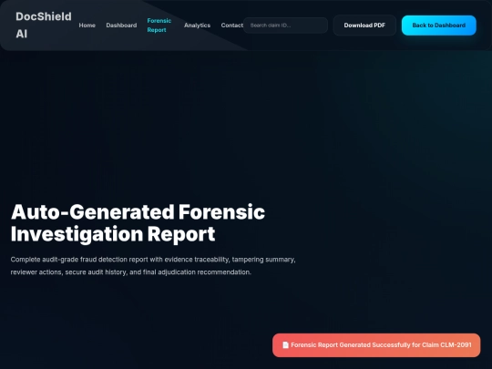 DocShield-AI/pages/forensic-report screenshot