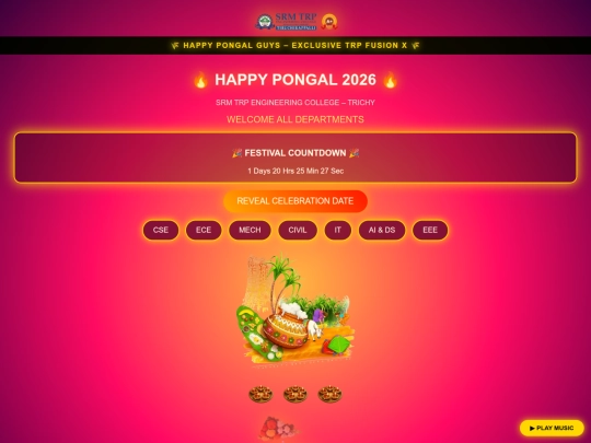 Srm pongal celebration screenshot
