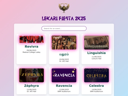 college-fest-2025 screenshot