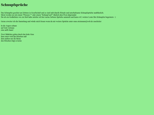 Schnupfsprüch screenshot