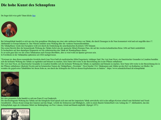 Schnupftabak screenshot