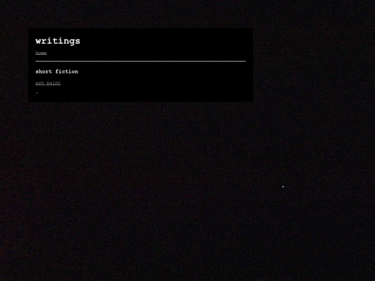 writings screenshot