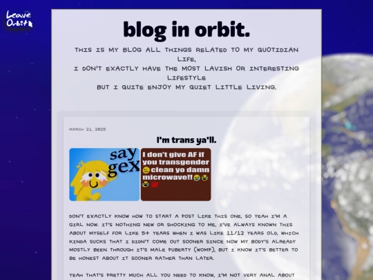 blog screenshot