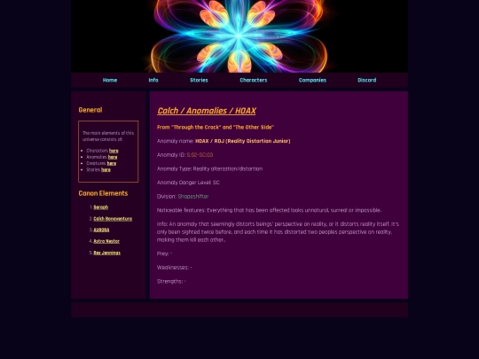 anomalies/HOAX screenshot