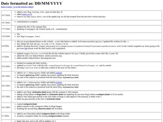 updatelog screenshot