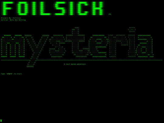 textgame screenshot