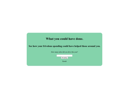 whatyoucouldhavedone screenshot