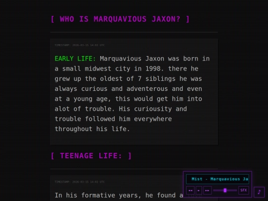 AboutMe screenshot