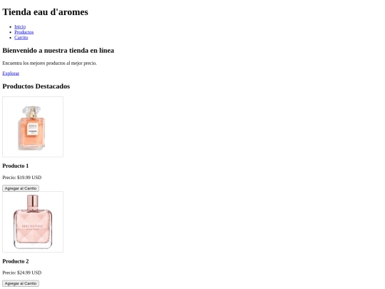 Tienda eau d aromes/Tiendaeaudaromes screenshot