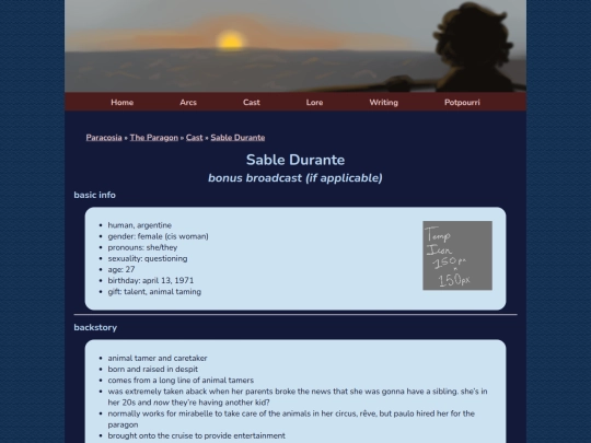 cast/cruise/sable screenshot